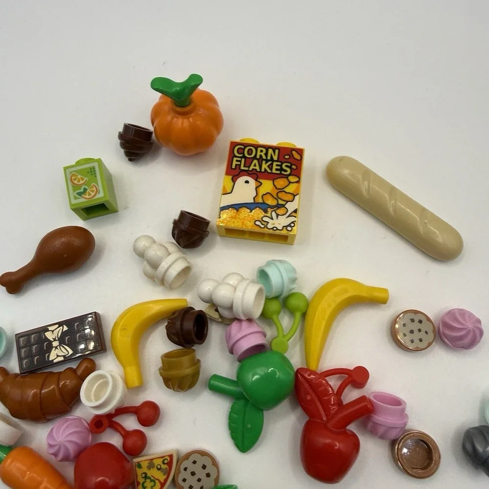 LEGO Piece Minifigs Friends Lego Food Accessories Lot of 50 pieces 007 - Picture 4 of 6